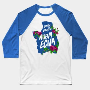 Born and Raised - Nueva Ecija, Philippines (Blue) Baseball T-Shirt